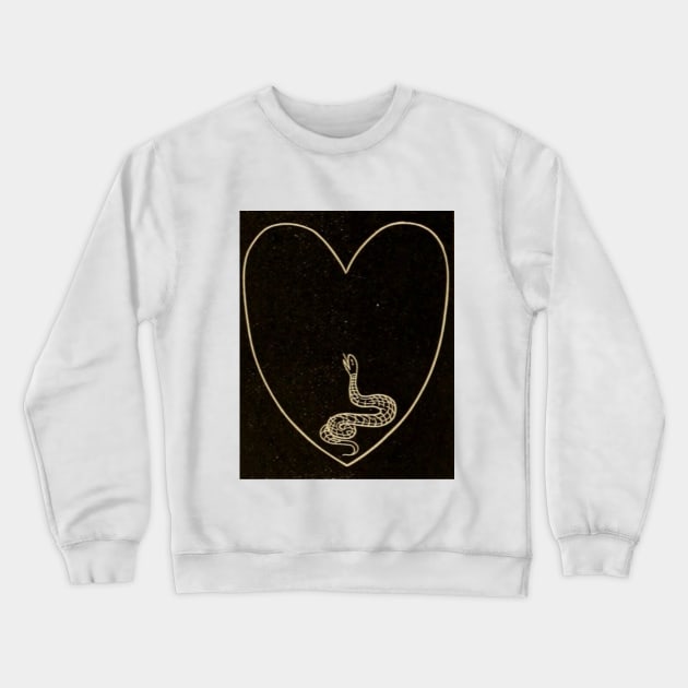 Snake Heart Crewneck Sweatshirt by bluespecsstudio